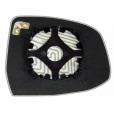Зеркальный элемент FORD Focus (08- ) (L.Asf.Crom.12V)