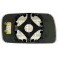 Зеркальный элемент VOLKSWAGEN Jetta II (87-91) (L.Pl.Crom.12V)