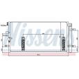 Радиатор кондиционера на Ауди А6 (NISSENS) (07-).